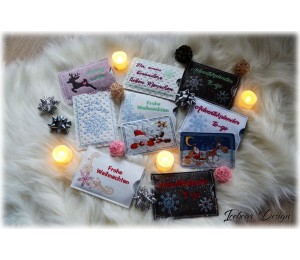 Stickserie ITH - Schokolinsen Adventskalender to go Hüllen